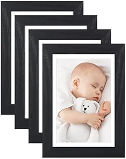 A2 Black Aluminium Certificate Frame,2 Pack Poster Frame with Plexiglass Front , 42x59cm CM Photo Picture Frame for Wall Mounted,Set of 2