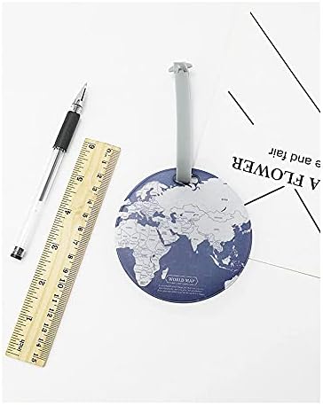 4-Piece Set of World map Luggage Tags, Luggage Tags, Travel Accessories, Luggage Tags