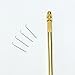 Bluple 1pc Brass Holder and 4pcs Different Size Ventilating Needles (1-1, 1-2, 2-3, 3-4) for Wigs Making (Needles Kit, One Set)