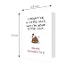 Ogeby Rude Mothers Day Card Gifts from Daughter Son, Funny Mother’s Day Card Gift for Mom, I’m Your Little Shit