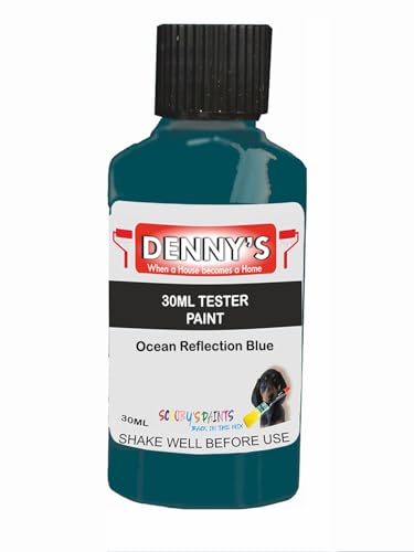 Premium Interior Wall & Furniture Chalk Paint – Ocean Reflection Blue – Rich Matt Finish, Durable & Washable, Low Odour, Ideal for Living Rooms, Bedrooms & Hallways (30ML Tester Bottle)