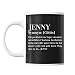 Produktbild Tasse Vorname Jenny Synonym Göttin | Tasse lustig Fun Tasse Geschenkideen fürs Büro zum Geburtstag Jubiläum Kaffeetasse Bürotasse
