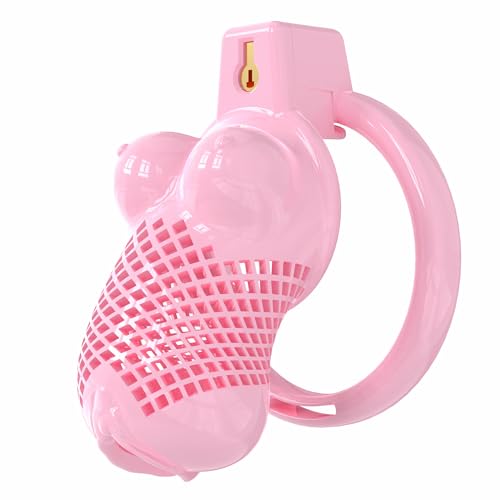 Hdynasty Nuevo Cuerpo Deportivo de Hombre Jaula de Resina Hueca, diseño único, con 6 mosquetones fijos (Rosa, 17-3)