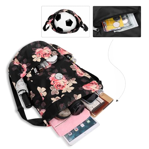 HUA ANGEL Drawstring Backpack Bag, Sport Gym Sackpack Lightweight Small Gym Bag for Men Women Pull String Sport Beach Bag4