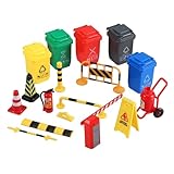 BESPORTBLE Teiliges Miniatur Straßenverkehrszeichen Pädagogisches Verkehrsbarrieren Spielzeug Kreative Verkehrsmodellspielzeuge Für Junge Mädchen Verkehrsinfrastruktur Lernspiel Für Sandkaste