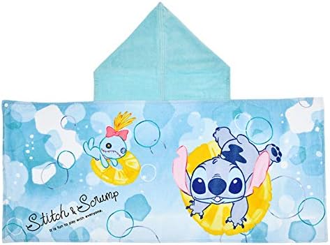 ディズニーストア 公式 スティッチ スクランプ タオル フード付き ソーダ Cool
