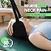 WEEOATAR Adjustable Neck Traction Stretcher Strap for Pinched Nerves, Portable and Easy to Use with Release Buckle, Neck Decompression Device Without Ear Holes for Indoors or Outdoors (Black 1)