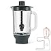 Produktbild Kenwood ThermoResist Glas-Mixaufsatz KAH359GL, Zubehör für Kenwood Chef Küchenmaschinen, hitzebeständiger Glasbehälter für Eis, Suppen & Co., inkl. Rührstick, Anthrazit/Silber