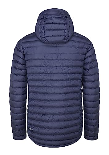 Image of Rab Men's Microlight Alpine 700-Fill Down Hooded Puffer Jacket for Hiking & Skiing