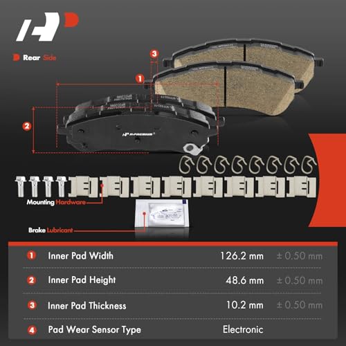 A-Premium Rear Ceramic Brake Pads Compatible with Ford by A-Premium - Used condition - Image 5