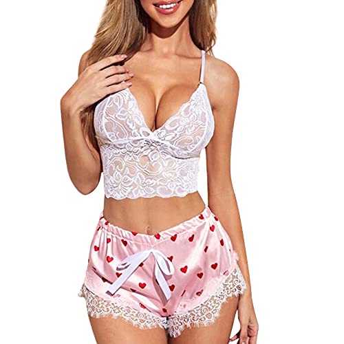naughty for sex couples sex items for couples bsdm sets for couples sex restraint set Plus Size Lingerie for Women for Sex Naughty Play 1105 (Pink, M)