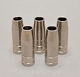  5x Gasdüse konisch NW Ø 12,0 mm für Brenner Binzel MB14 / MB15 TBI 150 MIG MAG