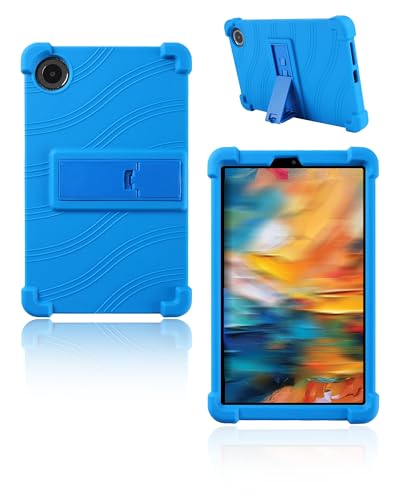 Protection TCL TAB 8 NXTPAPER 5G coque silicone enfant bleu avec support de tablette 8,7 pouces