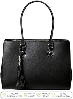 Laptop Tote Bag Luxury Designer - Handmade Vegan Leather Computer Shoulder Bag