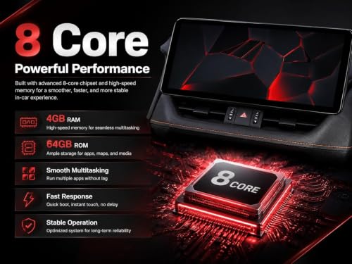 Image of Car Radio for Toyota Rav4 2019-2022: 8 Core 4+64G Car Radio Stereo