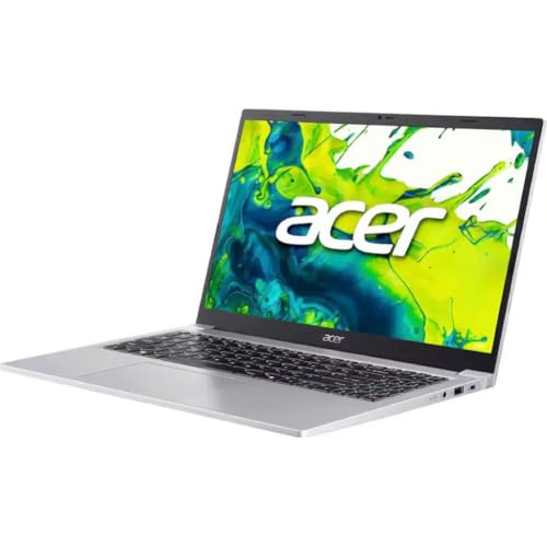 Image of acer Aspire Lite 15 Laptop, 15.6 inch FHD(1920 x 1080) IPS Display, Intel 3 Series 1-N350, 8-core, Intel Graphics, 8GB Onboard, 256GB PCIe SSD, Windows 11 Home in S Mode, Light Silver, TWE Accessories