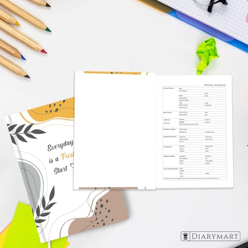 Image of Hard Bound Notebook for Girls & Women | A5 Ruled Journal | 192 Pages | 80 GSM Premium Paper | Designer Laminated Cover | Ribbon Bookmark | Notebook for School, College, Office, Journaling & Note Taking (DM4009)