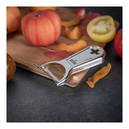 Kuhn Rikon 22991 Swiss Metallic Éplucheur Piranha Croix Acier Inoxydable Argent 19,5 x 3 x 1,2 cm – vue 3