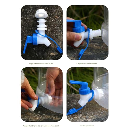 Distributeur d'eau portable transparent design épuré pour voyage - 6