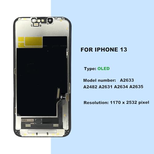 ZOETEC OLED for iPhone 13 Screen Replacement, [NOT LCD] Full HD Retina Display Support Face ID 3D Touch Screen Digitizer Frame Assembly with Repair Tools Kit by ZOETEC - Used condition - Image 2