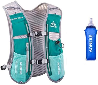 Win.Deeper 5L Lightweight Running Backpack Outdoor Sports Trail Racing Marathon Hiking Fitness Bag Hydration Vest Pack for Men Women with 1.5L Bag or 500ml Kettle
