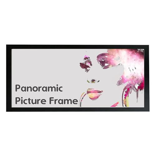 16x6 Black Panoramic Sizes Picture Frames Photo Frames Modern Poster Frame