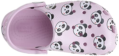 Sandália Crocs Classic Panda Print Clog Kids criança-unissex, Ballerina Pink, 34