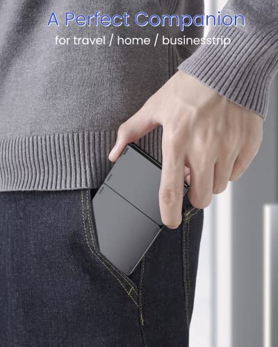 Artciety Foldable Bluetooth Keyboard, Folding Portable Wireless Keyboard With Touchpad,Travel Pocket Keyboard For Ios Android Windows Mac Smartphone Tablet & Laptop, Sync Up To 3 Devices, Black #TOP5