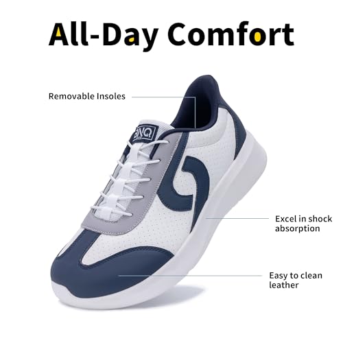 Mens Wide Toe Box Walking Shoes Arch Support Tennis Sneakers Zero Drop Minimalist Casual Shoes Size 7-124
