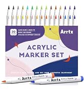 Marqueurs acryliques Arrtx 36D pointe pinceau pour peinture diverse