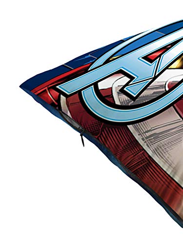 Image of Athom Living Polyester Avengers Cushion Cover, 40 X 40 cm, Multicolour