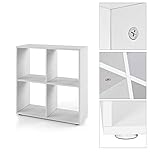DETAILS – Maße 70 x 73 x 29 cm (B x H x T), Fachinnenmaß 32,6 x 33,6 x 29 cm (B x H x T), Materialstärke 15mm, Material Melaminbeschichtet, Farbe weiß