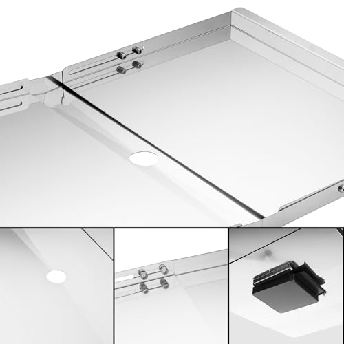 Fettauffangschale für Nexgrill Ersatzteile, Universal Fettwanne mit Auffangwanne 61cm bis 76cm, Verstellbar Tropfpfanne für 4/5 Brenner Gasgrill von Charbroil, Dyna Glo, Kenmore, Expert Grill und mehr