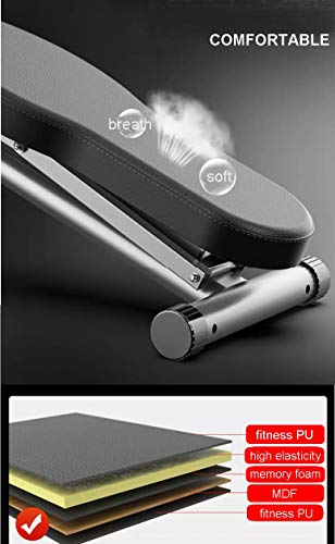 Tyoo Bench Press Adjustable Weight Bench Sit-Up Bench Multi Function Fitness Bench Foldable Workout Bench Strength Training Push Up Exercise Equipment #TOP5