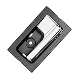 Gledewen Interior Door Handle, Compatible with 2009-2014 Ford F150, Front/Rear Inside Right Passenger Side | CL3Z-1522600-GA 9L3Z-1522600-CB 90825 Chrome Lever Black Housing Inner Handle