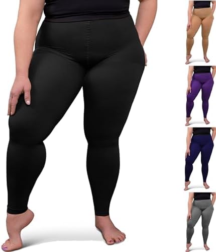 ABSOLUTE SUPPORT Plus Size Compression Stockings for Women 20-30 mmHg, Improve Legs Circulation, Swelling & Pain, A717PS