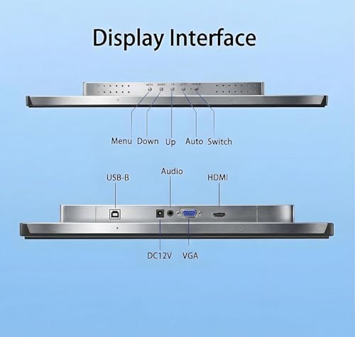 RIUIIN 32 Inch Open Frame Capacitive PCAP Touch Monitor,1920x1080 Waterproof IP65,Large Touch Monitor for Interactive Training,Retail, Self-Service Kiosk, Automation, Vending,Digital Signage