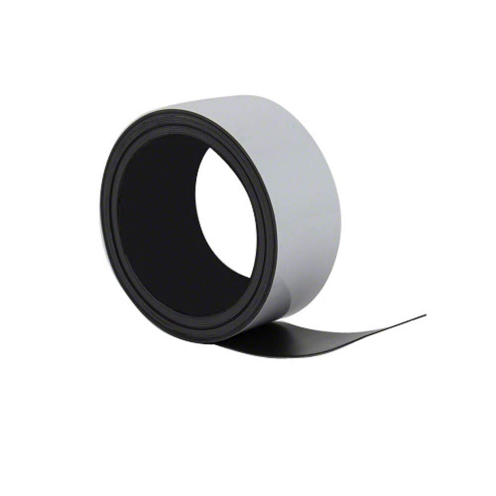 Magnes Expert® elastyczna magnetyczna rolka etykiety z połyskiem biała powierzchnia do wycierania (50 mm x 0,76 mm x 5 m)