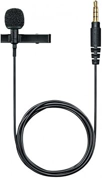 Shure MVL Lavalier Microphone for iPhone & Tablet - External Clip On Mini Lapel Mic for Video Recording & Vlogging with 3.5mm Connector, Windscreen, Mount & Carrying Pouch