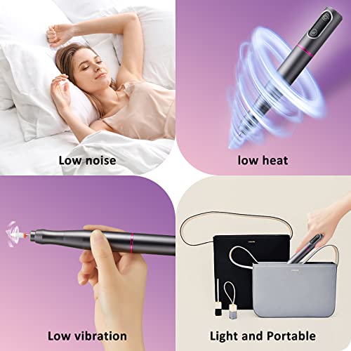 Nail Files & Buffers,Cordless Rechargeable Electric Nail File For Acrylic Nails/Portable Nail Drill Machine/Professional Nail Drill For Nail Grind Trim Polish,Professional Manicure Pedicure Kit #TOP4