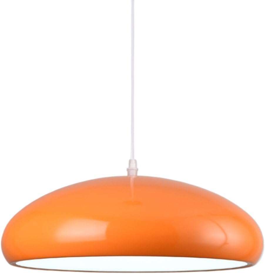 Ceiling Mounted Light Italian Style Dining Table Led Hanging Pendant Orange Vintage Pendant Light Fixture Large Dome Chandelier for Kitchen Island, Hallway, Dining Room, Bedroom