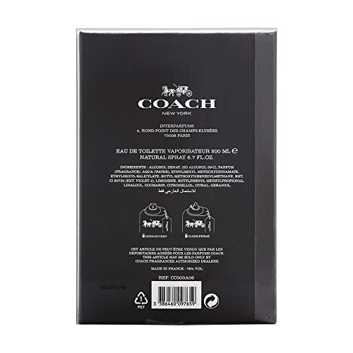 Coach Men Eau de Toilette 200 Ml, Coach