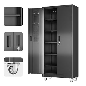Aobabo 71″ H×32″ W×16″ D Metal...