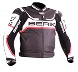 berik lederkombis test  Berik LJ-10433-BK Lederjacke sw./weiss/rot 50