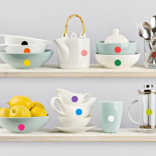 1800 Pcs 3/4 Inch Round Circle Dot Stickers，12 Assorted Colors Colorful Coding Label Sticker For Organizing,Office，Coloring,Marking. #TOP4