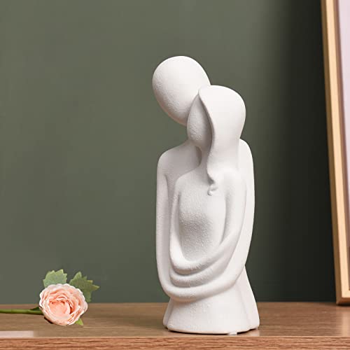 Pointnio Hugging Couple Statues And Sculptures Home Decor,Romantic Figurines For Office Bookshelf Nightstand Decorations,Love Gifts For Her(Hugging Couple White) #TOP7