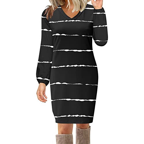 KUAIDO pour Femmes Robe de Cocktail Serrée Robe-Mariage Cérémonie Bal Party Robes Été Rétro Casual en Mousseline et Col en V Robe de Plage Femme, Robe Boheme Vintage à Floral Imprimé Classique Cover