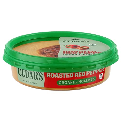 Cedar\'s Organic Roasted Red Pepper Hummus