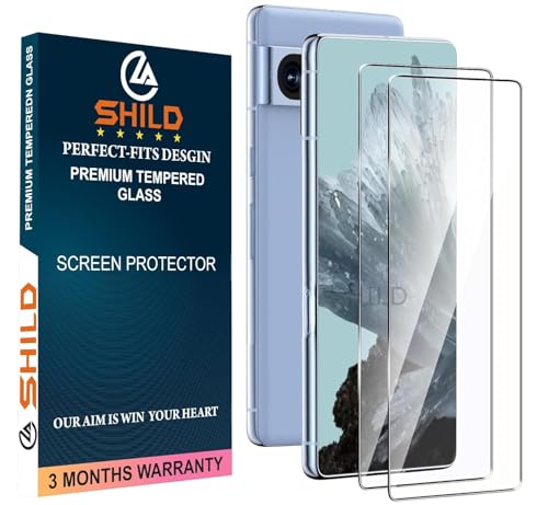 Image of SHILD -(Pack 2 Tempered Glass Screen Protector For Pixel 8 Pro Smartphone| Hd Perfect -Fits Design Google Pixel 8 Pro Tempered Glass Screen Guard -Fingerprint Working /9H Hardness