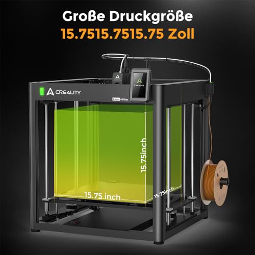 Creality Ender 5 Max 3D-Drucker, maximale Druckgeschwindigkeit 700 mm/s, großes Druckvolumen, automatische Nivellierung, 300 °C Hochtemperatur, präzise Linearführung, doppelte Z-Achse